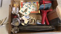 Box lot includes  coin rolling tubes,