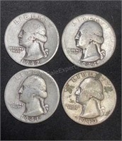 1940’s 90% Silver Quarters