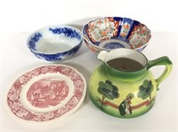 (4) Antique / Vintage Porcelain Bowls, Pitcher