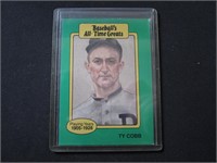 1987 HYGRADE TY COBB BASEBALL GREATS