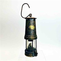 VINTAGE BRASS MINERS LAMP-PATTERSON LAMPS LIMITED