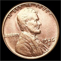 1926-S Wheat Cent ABOUT UNCIRCULATED