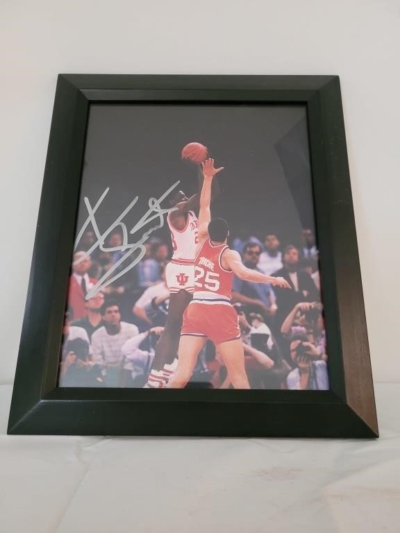 IU basketball Keith Smart signed photograph