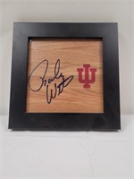 Signed Indiana University basketball floor