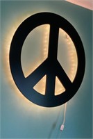 24" Lighted Peace sign