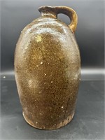 Unique Antique Stoneware Jug W Pour Spout