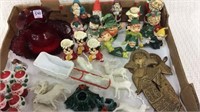 Box Lot of Christmas Collectibles