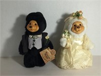 RAIKES BRIDE & GROOM BEARS w ORIGINAL BOX!