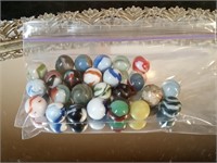 25 vtg Peltier - Christensen & other marbles