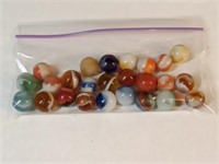 25 vtg Peltier - Christensen & other marbles