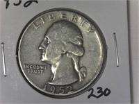 1952 Washington Quarter