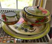 Enamelware Graniteware Collection Lot