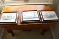 3 FRAMED PICTURES 13"X10" -