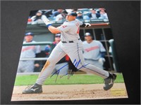 Travis Hafner Signed 8x10 Photo EUA COA