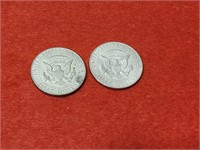 (2 J.F. Kennedy Half Dollars 1966 & 1969