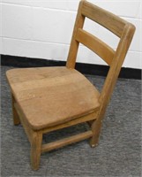 Vintage Wooden Child's Chair 22" Tall