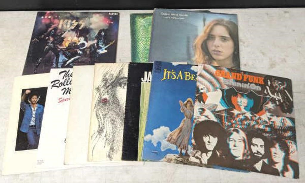 GROUP OF VINTAGE LPS, GRAND FUNK, MISC