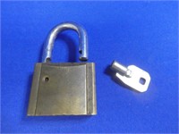 Vintage Brass Lock & Key