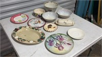 Assortment of Plates, Trays, Bowls