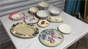Assortment of Plates, Trays, Bowls