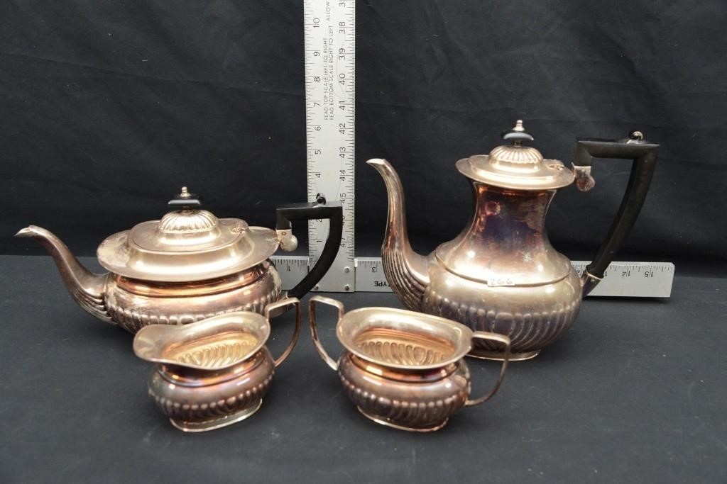 SHEFFILED SILVER PLATE TEA SERVICE