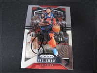 2019-20 PRIZM PAUL GEORGE AUTOGRAPH COA