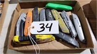Lot of Box Cutters,and Carpet Knives