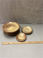 Frankoma pottery plates, see description