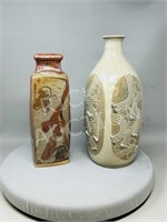 pair of stoneware vases