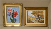 Oil Paintings, Signed.