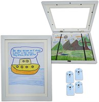 Kids Art Frame for 9 x 12 in. Paper  White