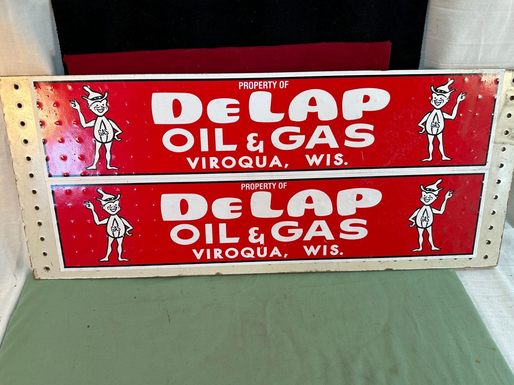 DELAP OIL & GAS  - VIROQUA, WI. SIGN