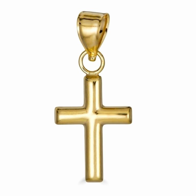 14k Gold Crucifix Pendant