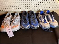 Three Pair of Size 10.5 mens Brooks Tennis Shoes