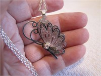 Ornate Butterfly Necklace