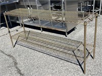 WIRE SHELVING UNIT 18" X 72”X 34” WDH