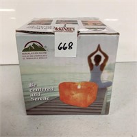 HIMALAYAN GLOW NATURAL SALT CANDLE HOLDER