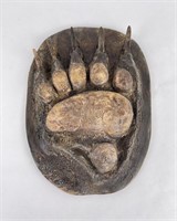 Montana Plaster Grizzly Bear Paw Cast