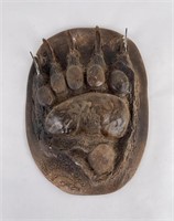 Montana Plaster Grizzly Bear Paw Cast