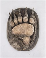 Montana Plaster Grizzly Bear Paw Cast