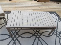 Metal framed outdoor coffee table