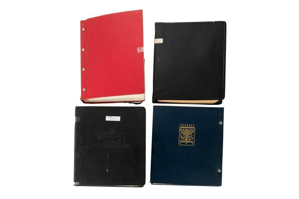 FOUR BINDERS OF ISRAELI STAMPS & FIRST DAY COVERS