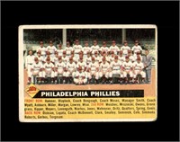 1956 Topps #72 Philadelphia Phillies TC P/F to GD+