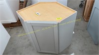 Gray Corner Cabinet, Unknown Dimensions