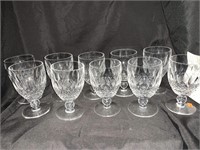10 WATERFORD COLLEEN 5.25 X 3 “ GLASSES