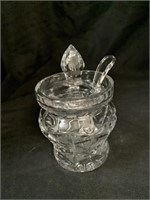 6 “ LEADED CRYSTAL 3-PC JAM JAR