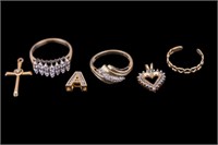 10K Gold Jewelry, Several w/ Diamond Accents