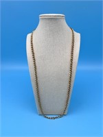 Gold Tone Chain Link Long Necklace