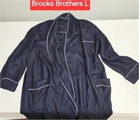 Brooks Brothers Blue Bath Robe READ