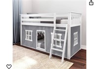 Max & Lily Low Bunk Bed, Twin-Over-Twin Bed F